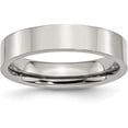 thumbnail image 1 of Chisel Stainless Steel Polished 5.2mm Flat Band - Ring Size 7.0, 1 of 8