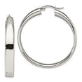 thumbnail image 1 of Chisel Stainless Steel Polished 6.75mm Hoop Earrings Stainless Steel Earrings, 1 of 1