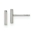 thumbnail image 1 of Chisel Stainless Steel Polished Bar Post Earrings, 1 of 2