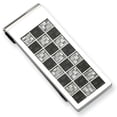 thumbnail image 1 of Chisel Stainless Steel Polished Black And Grey Carbon Fiber Money Clip, 1 of 5