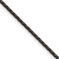 thumbnail image 1 of Chisel Stainless Steel Polished Black IP-plated 1.7mm 20 inch Elongated Box Chain, 1 of 5