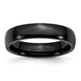 thumbnail image 1 of Chisel Stainless Steel Polished Black IP-plated 5mm Band, 1 of 7