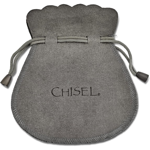 Chisel Stainless Steel Polished Black IP-plated Cable Bracelet - 9"