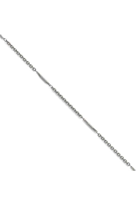 Stainless Steel Polished Fancy Link Necklace