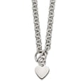 thumbnail image 1 of Chisel Stainless Steel Polished Heart Toggle Necklace, 1 of 3