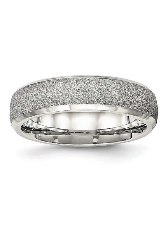 Chisel Stainless Steel Polished Laser Cut 6mm Band