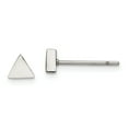 thumbnail image 1 of Chisel Stainless Steel Polished Triangle Post Earrings Stainless Steel Earrings, 1 of 1