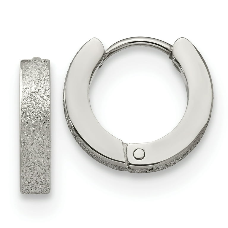 Stainless steel hoop earrings best sale walmart