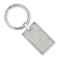thumbnail image 1 of Chisel  Stainless Steel Polished and Striped Textured Key Ring, 1 of 3