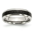 thumbnail image 1 of Chisel Stainless Steel Polished with Black Carbon Fiber Inlay 6mm Band, 1 of 7