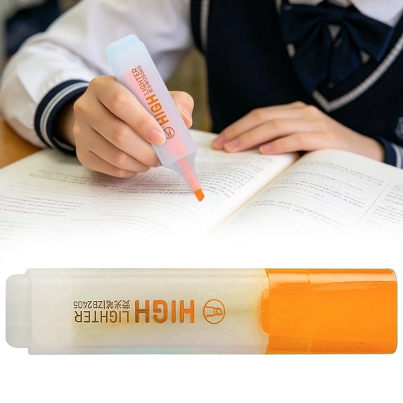 Chisel Tip Fluorescent Highlighters, Mini Highlighters, Pastel Highlighters, No Bleed Highlighters, Cute Highlighters, No Bleed Quick-Dry Neon Pens for Note-Taking, Journaling Use 1Pcs