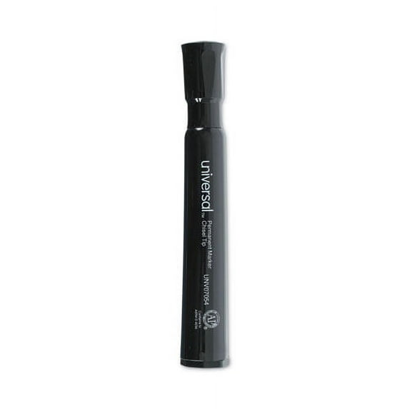 Chisel Tip Permanent Marker Value Pack, Broad Chisel Tip, Black, 60/pack | Bundle of 2 Packs