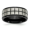 thumbnail image 1 of Chisel Titanium Brushed Center Black IP-plated 9mm Band, 1 of 7