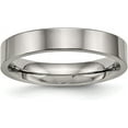 thumbnail image 1 of Chisel Titanium Polished 4.2mm Flat Comfort Fit Band - Ring Size 8.5, 1 of 8