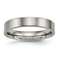 thumbnail image 1 of Chisel Titanium Polished 4mm Flat Comfort Fit Band, 1 of 7