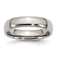 thumbnail image 1 of Chisel Titanium Polished 5mm Half Round Band, 1 of 7