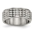 thumbnail image 1 of Chisel Titanium Polished 8mm Studded Band, 1 of 7