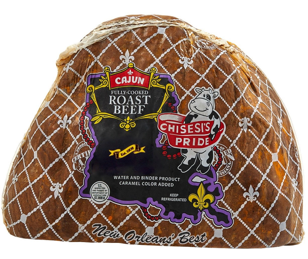 Chisesi's Pride Cajun Roast Beef, Fully Cooked, Deli Sliced