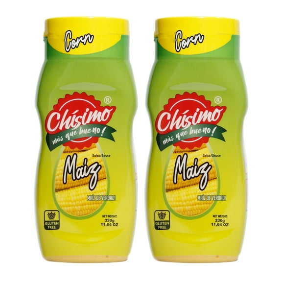 Chisimo Creamy Corn Sauce 2-Pack, Sweet & Savory Flavor, Salsa de Maiz, Perfect for Dipping, Drizzling, Toppings, and More, Non-GMO, Small Batch, 11.64 oz x 2