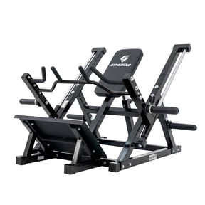 Gymusclo Plate Loaded Linear Row Machine with Adjustable Chest Pad, Strength Training Equipment for Home Gym, 600 lbs Capacity