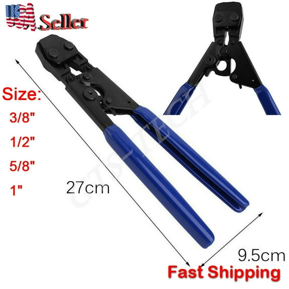 Chitias, 27cm Cinch PEX Crimp Crimper, Blue