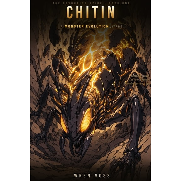 The Devouring Spire Chitin: A Monster Evolution LitRPG (The Devouring Spire Book 1), Book 1, (Paperback)