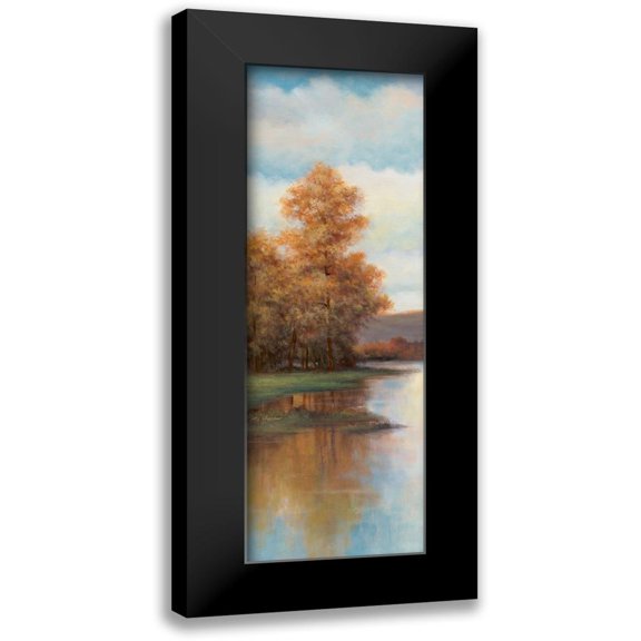 Chiu, T.C. 11x24 Black Modern Framed Museum Art Print Titled - Slow River I
