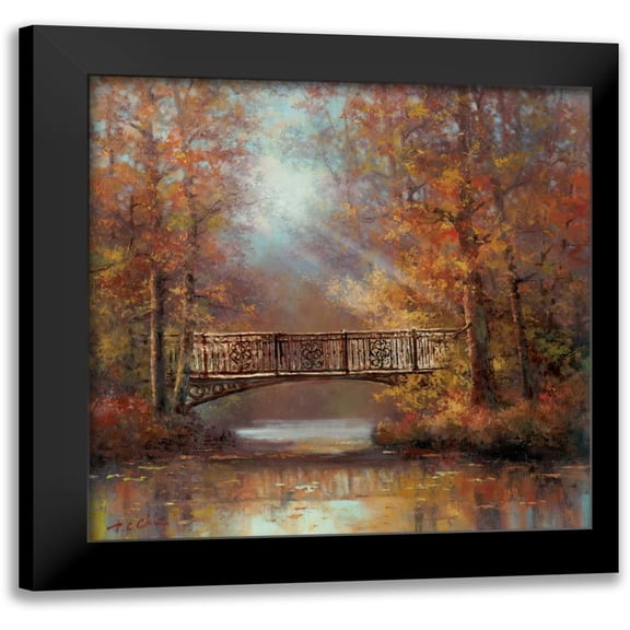 Chiu, T.C. 12x12 Black Modern Framed Museum Art Print Titled - Bridge of Peace II