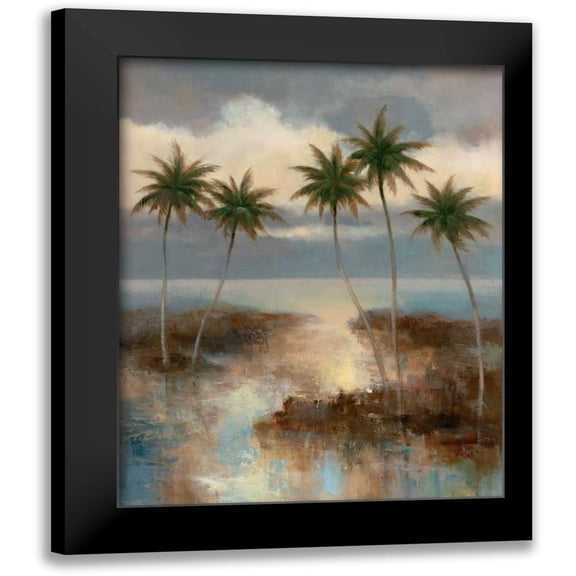 Chiu, T.C. 12x14 Black Modern Framed Museum Art Print Titled - After the Rain I