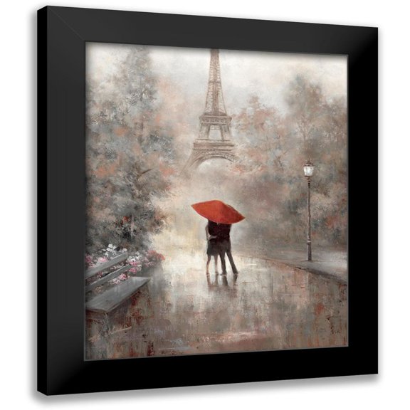 Chiu, T.C. 12x14 Black Modern Framed Museum Art Print Titled - Paris in the Mist