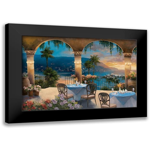 Chiu, T.C. 14x11 Black Modern Framed Museum Art Print Titled - Amalfi Holiday I