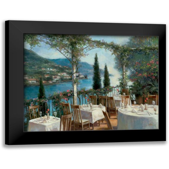 Chiu, T.C. 14x12 Black Modern Framed Museum Art Print Titled - Amalfi Terrace