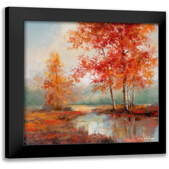 Chiu, T.C. 15x15 Black Modern Framed Museum Art Print Titled - Autumns Grace II