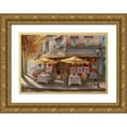 thumbnail image 1 of Chiu, T.C. 18x14 Gold Ornate Wood Framed with Double Matting Museum Art Print Titled - Le Petit Chatelet, 1 of 4