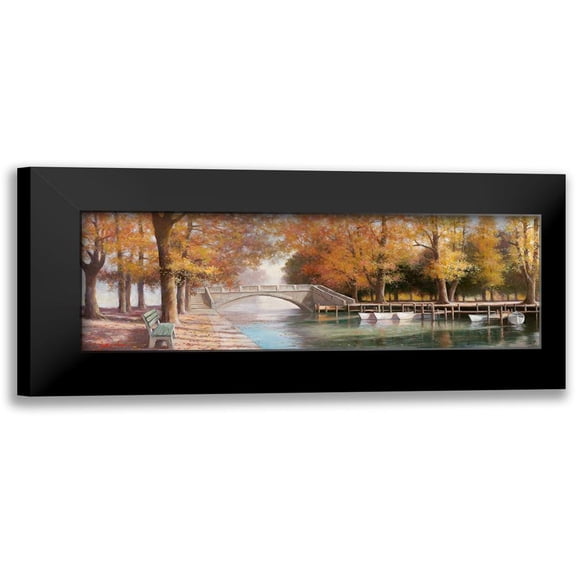 Chiu, T.C. 18x9 Black Modern Framed Museum Art Print Titled - Day in the Park I