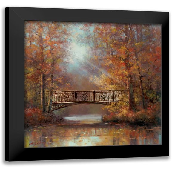 Chiu, T.C. 20x20 Black Modern Framed Museum Art Print Titled - Bridge of Peace II