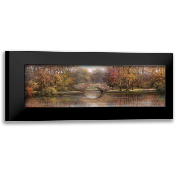 Chiu, T.C. 24x11 Black Modern Framed Museum Art Print Titled - Along the River I