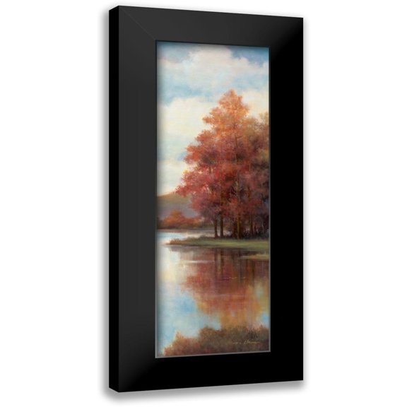 Chiu, T.C. 7x14 Black Modern Framed Museum Art Print Titled - Slow River II