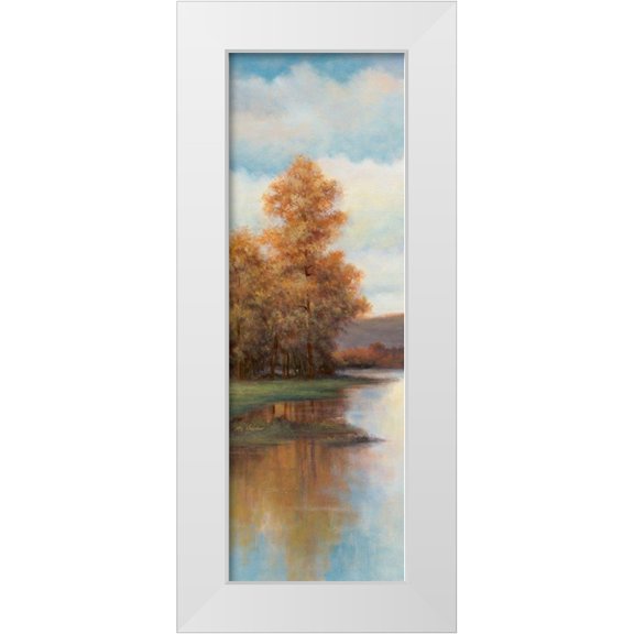 Chiu, T.C. 7x14 White Modern Wood Framed Museum Art Print Titled - Slow River I