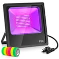 thumbnail image 1 of Chiuer 150W LED Black Flood Light 400-410nm 120V AC Stage Lighting for Glow Christmas Party, 1 of 7