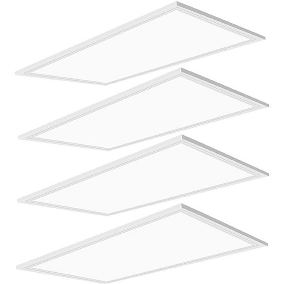 Chiuer 2x4 Edge-lit LED Ceiling Panel Light 50W 5000K 6500LM 100-277V 0-10V Dimmable Panel Lights--4 Pack