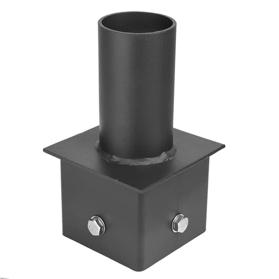 Chiuer 4" Square Pole Tenon Adapter,2.38 inch Slip Fit Mounting Bracket