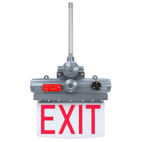Chiuer 5W Explosion Proof Emergency Exit Lights Red Letter 100-277V Class I Div 2