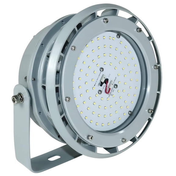 Chiuer 80W LED Explosion Proof Round High Bay Light 5000K 11200LM 100-277V Class I Div 2