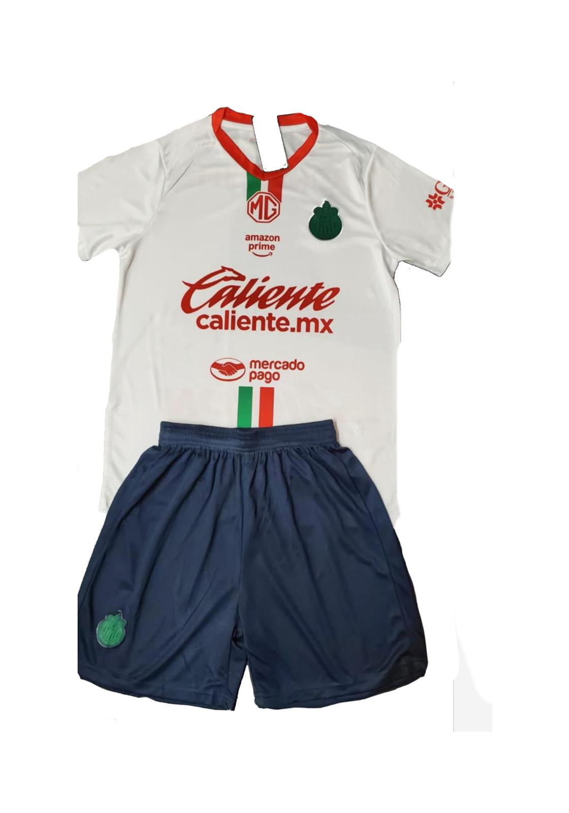 Chivas Away Kids Soccer Set - 2025/2026 Jersey & Shorts - Soccer Fan T ...