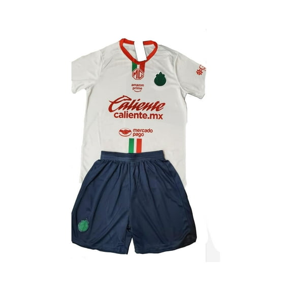 Chivas Away Kids Soccer Set - 2025/2026 Jersey & Shorts - Soccer Fan T-Shirt - Youth X-Small