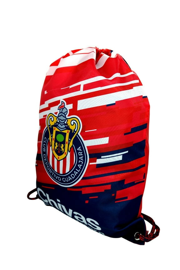 Chivas De Guadalajara Official Drawstring Gym Soccer Cinch Bag 05 [Custon Name & Number]