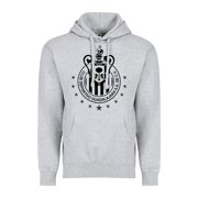 Chivas de Guadalajara Adult Comfort Pullover Hoodie - Soccer Fan Apparel - Grey/Black - X-Small