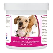 Chiweenie Ear Cleaning Wipes with Aloe & Eucalyptus for Dogs - 100 Count