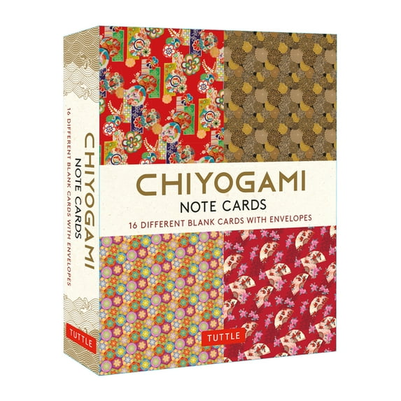 Chiyogami Japanese, 16 Note Cards: 16 Different Blank Cards with 17 Patterned Envelopes in a Keepsake Box! (Other)